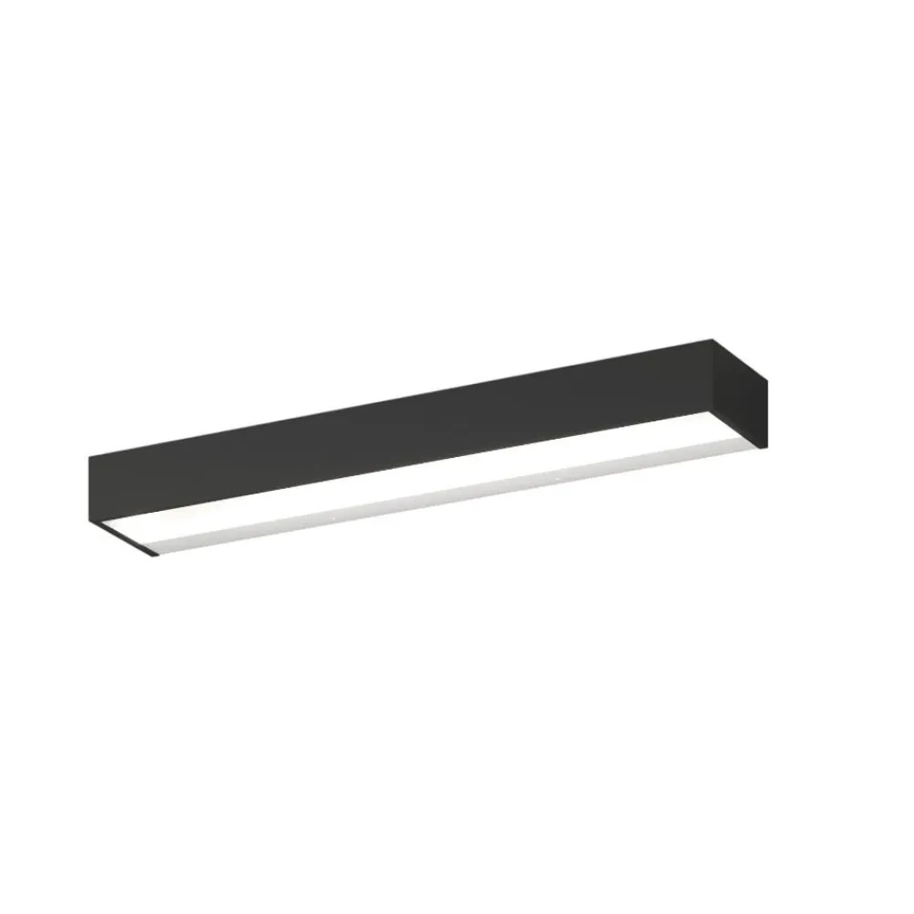 Applique Da Parete-Top Light Applique nera da parete bios led 24w