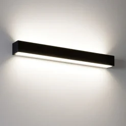 Applique Da Parete-Top Light Applique nera da parete bios led 24w 3000k 4000k