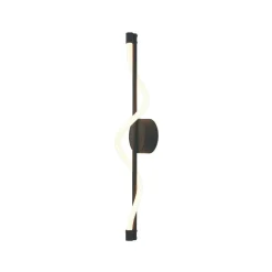 Applique Da Parete-Selezionato da Mazzolaluce Applique nera lampada da parete tubo silicone led design moderna