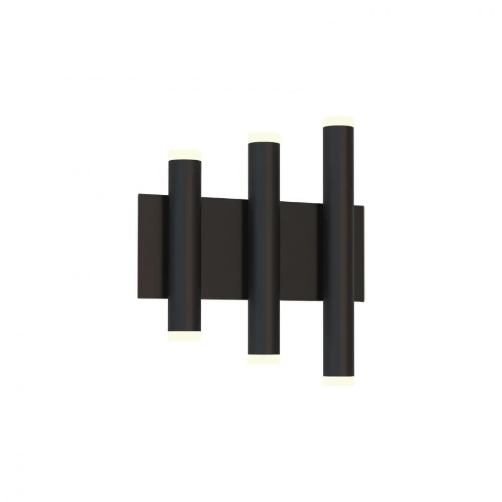 Applique Da Parete-Selezionato da Mazzolaluce Applique nera led 36w 3000k design moderna da parete
