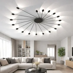 Applique Da Parete-Vivida International Applique nera led 36w 3000k dimmerabile vivida helix moderna