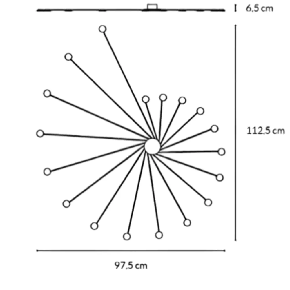 Applique Da Parete-Vivida International Applique nera led 36w 3000k dimmerabile vivida helix moderna