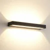 Applique Da Parete-Selezionato da Mazzolaluce Applique nera mensola led 40w cct 2700k-3000k-4000k dimmerabile