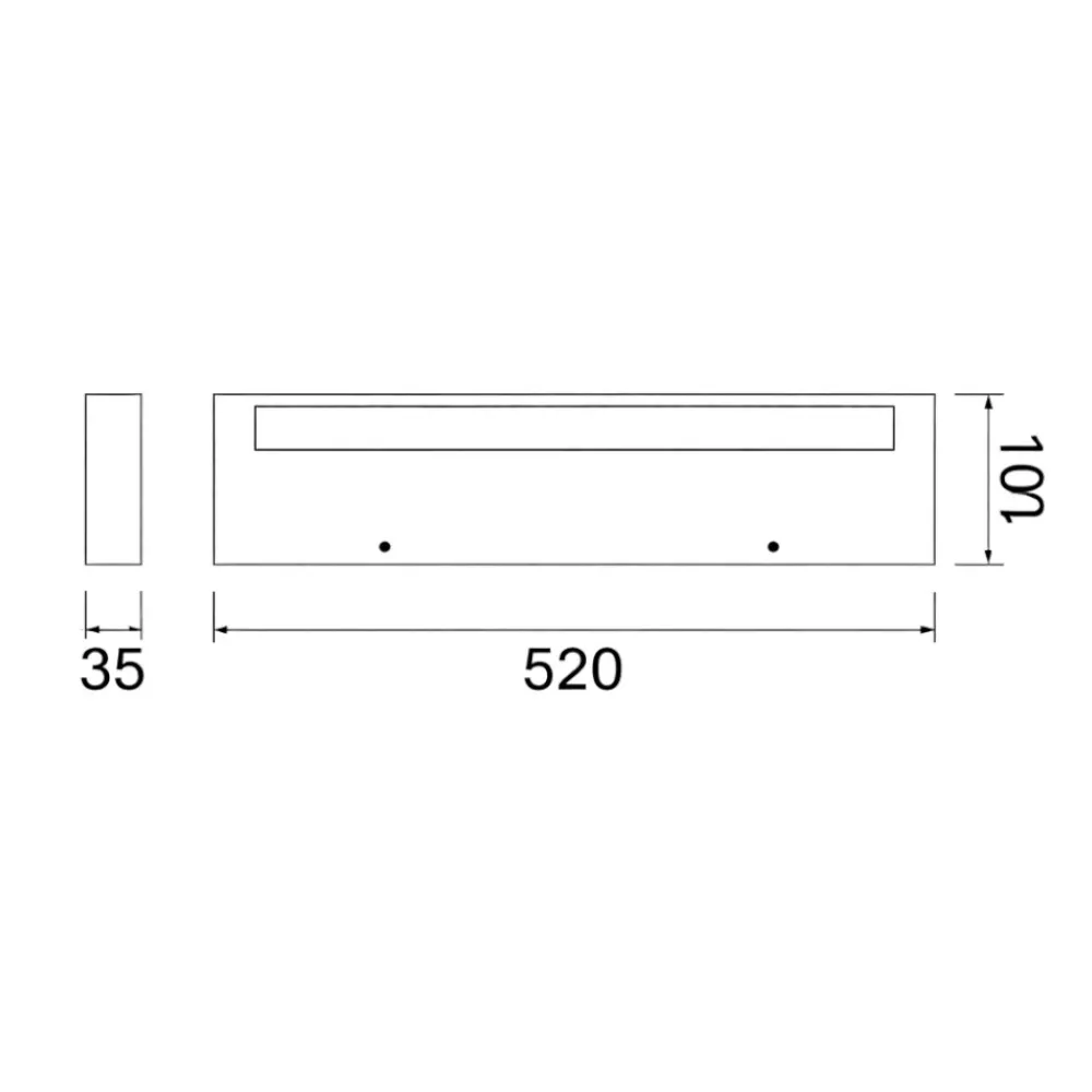 Applique Da Parete-Selezionato da Mazzolaluce Applique nera mensola led 40w cct 2700k-3000k-4000k dimmerabile