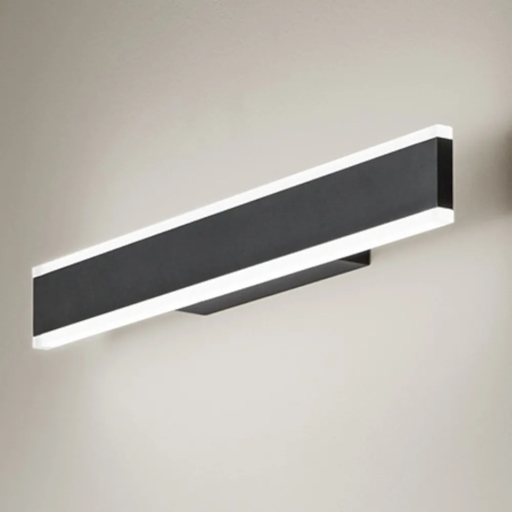 Applique Da Parete-Perenz Illuminazione Applique nera moderna led 24w cct perenz kante