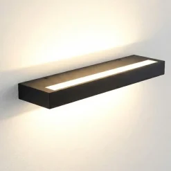 Applique Da Parete-Selezionato da Mazzolaluce Applique nera moderna led 30w 2700k-3000k-4000k dimmerabile