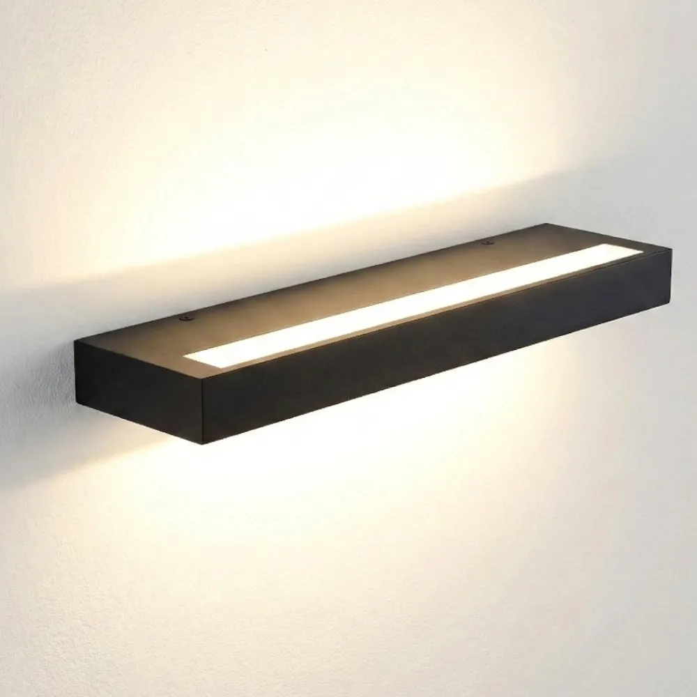 Applique Da Parete-Selezionato da Mazzolaluce Applique nera moderna led 30w 2700k-3000k-4000k dimmerabile