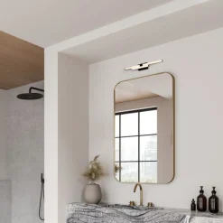 Applique Da Bagno-Selezionato da Mazzolaluce Applique nera per bagno led 14w 4000k geometrica