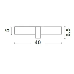 Applique Da Bagno-Selezionato da Mazzolaluce Applique nera per bagno 2 luci vetro bianco ip44