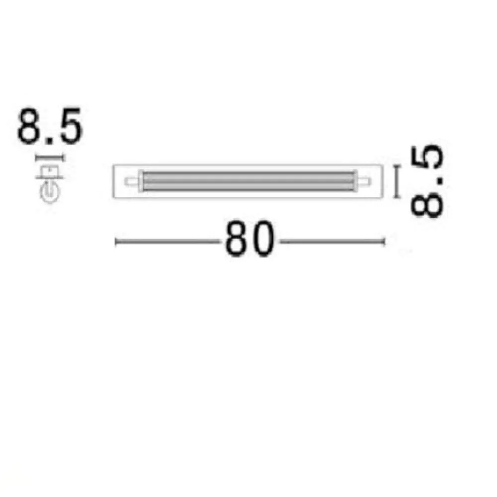 Applique Da Bagno-Selezionato da Mazzolaluce Applique nera per bagno moderno led 16w 3000k
