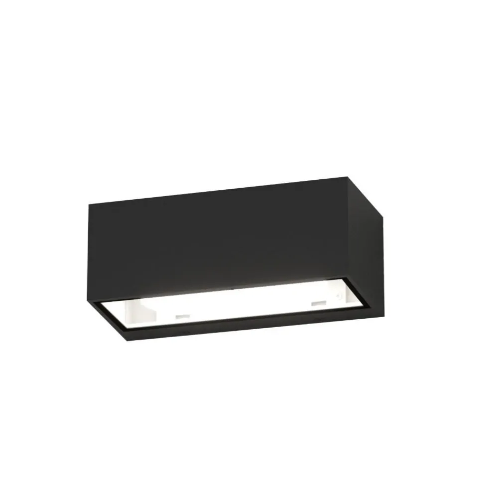 Applique Da Esterno-Top Light Applique nera per esterno spa rettangolare nera