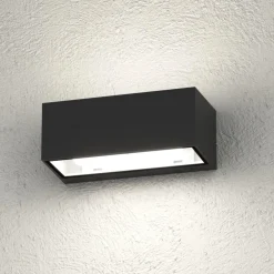 Applique Da Esterno-Top Light Applique nera per esterno spa rettangolare nera