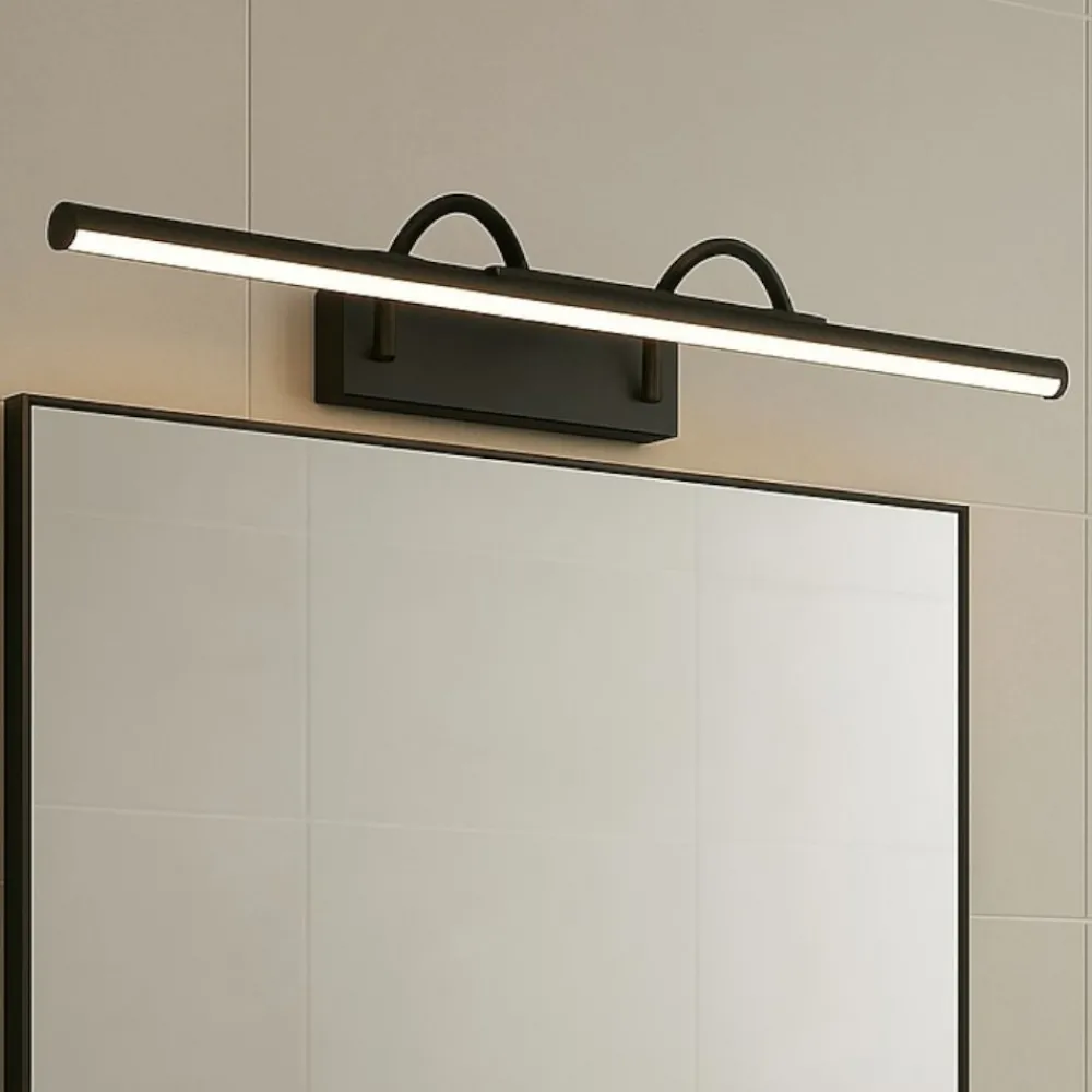 Applique Da Bagno-Selezionato da Mazzolaluce Applique nero 90cm per specchio da bagno led 18w 3000k
