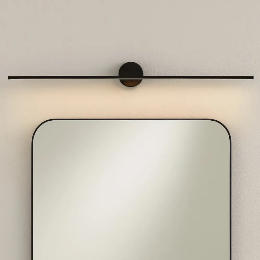 Applique Da Bagno-Selezionato da Mazzolaluce Applique nero 91cm per specchio da bagno led 10w 4000k
