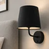 Applique Camera Da Letto-Selezionato da Mazzolaluce Applique nero con interruttore per comodino camera da letto