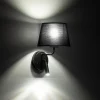 Applique Camera Da Letto-Selezionato da Mazzolaluce Applique nero con interruttore doppia luce per comodino camera da letto