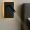 Applique Camera Da Letto-Selezionato da Mazzolaluce Applique nero da comodino luce led 3000k orientabile