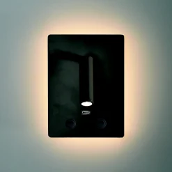 Applique Camera Da Letto-Selezionato da Mazzolaluce Applique nero da comodino luce led 3000k orientabile