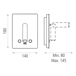 Applique Camera Da Letto-Selezionato da Mazzolaluce Applique nero da comodino luce led 3000k orientabile