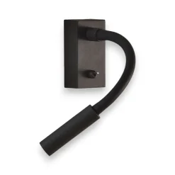 Applique Camera Da Letto-Selezionato da Mazzolaluce Applique nero da comodino per camera da letto led 3w 3000k orientabile