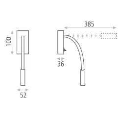 Applique Camera Da Letto-Selezionato da Mazzolaluce Applique nero da comodino per camera da letto led 3w 3000k orientabile