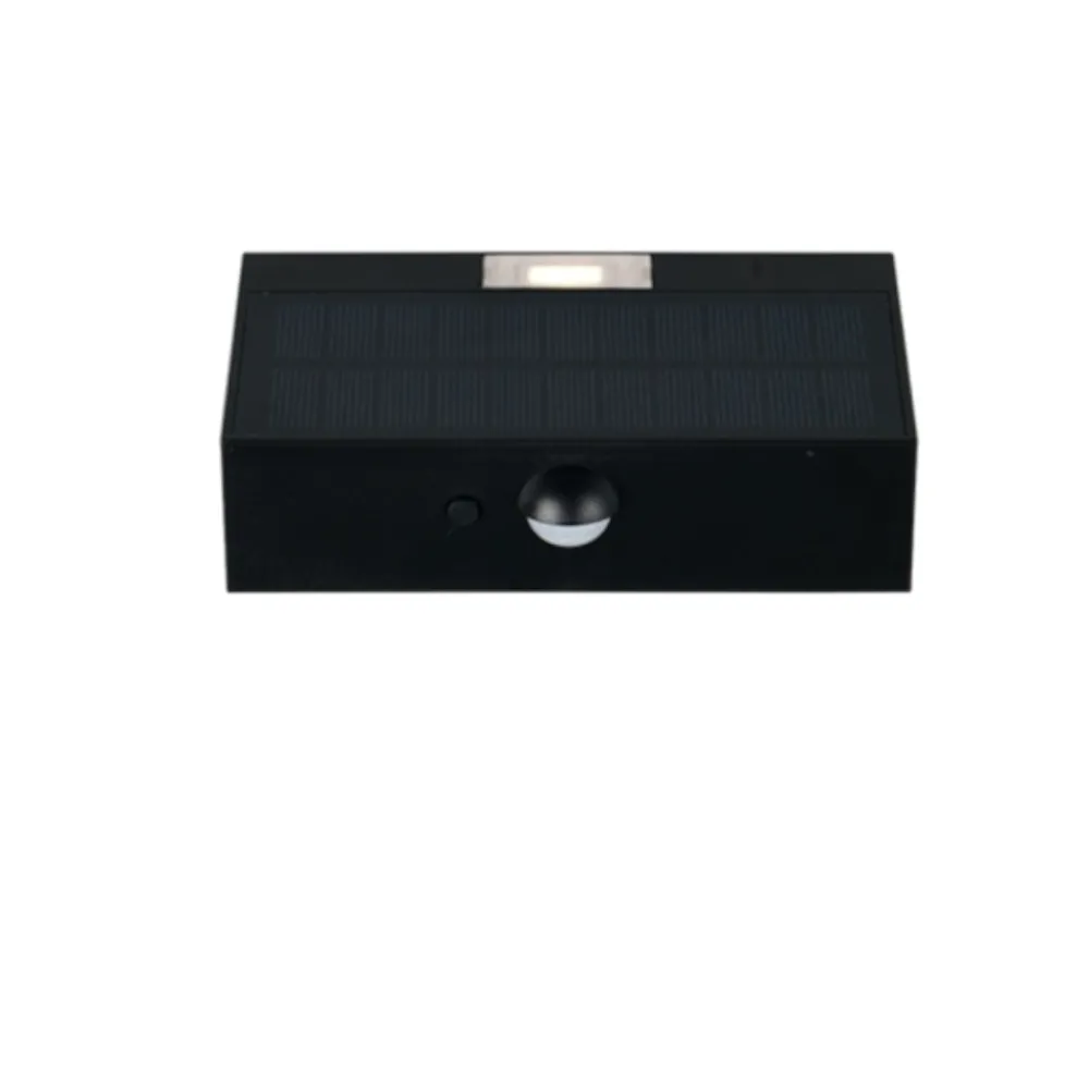 Applique Da Esterno-Selezionato da Mazzolaluce Applique nero da esterno solare sensore di movimento crepuscolare led 4000k