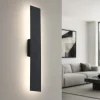 Applique Da Parete-Selezionato da Mazzolaluce Applique nero da parete design moderno 50 cm luce indiretta