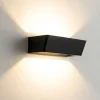 Applique Da Parete-Selezionato da Mazzolaluce Applique nero da parete led 21w 3000k moderna luce biemissione