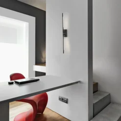 Applique Da Parete-Selezionato da Mazzolaluce Applique nero da parete moderna led 11w 3000k moderna