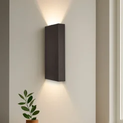 Applique Da Parete-Selezionato da Mazzolaluce Applique nero design modernaa38140n fascio luce stretto squadrato