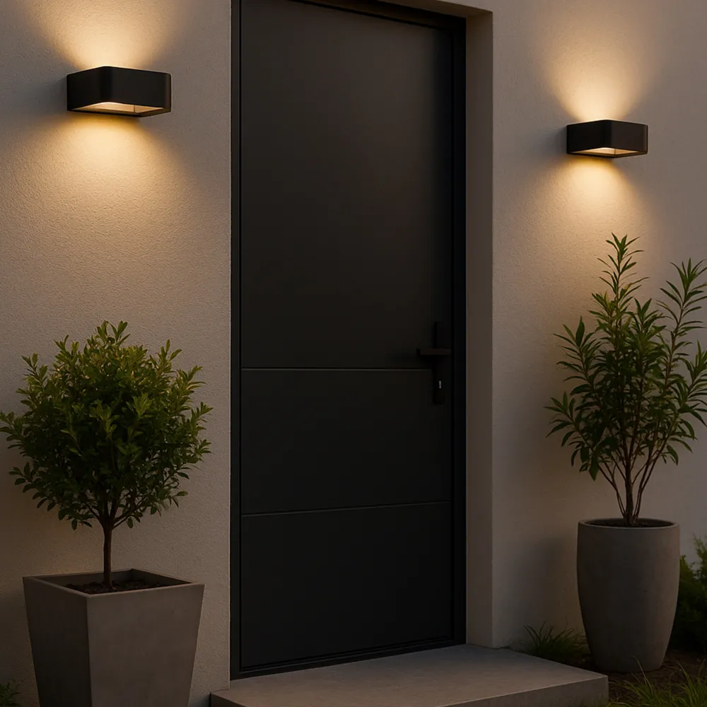 Applique Da Esterno-Selezionato da Mazzolaluce Applique nero design moderno led 10w 3000k ip54