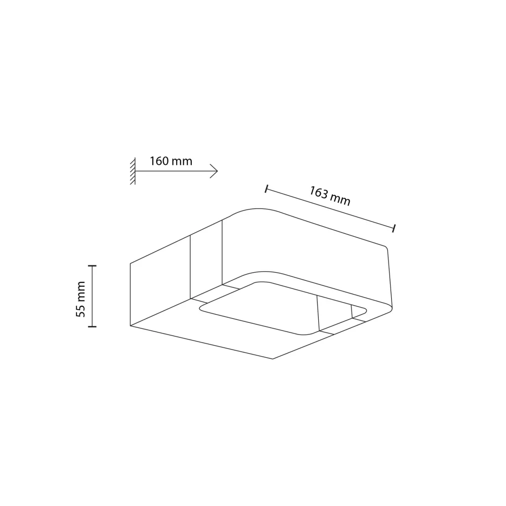Applique Da Esterno-Selezionato da Mazzolaluce Applique nero design moderno led 10w 3000k ip54
