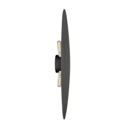 Applique Da Parete-Selezionato da Mazzolaluce Applique nero design moderno luce indiretta 49 cm