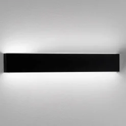 Applique Da Parete-IsyLuce Applique nero led 24w 3000k per soggiorno