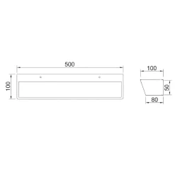 Applique Da Parete-Selezionato da Mazzolaluce Applique nero led 40w 3000k da parete luminosa moderna