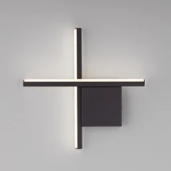 Applique Da Parete-Selezionato da Mazzolaluce Applique nero led 10w 3000k design moderna da parete