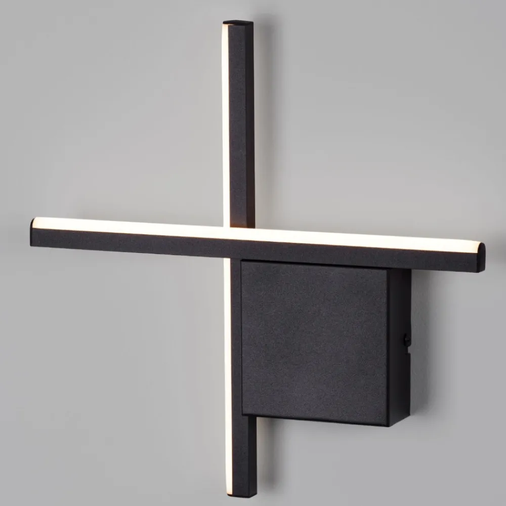 Applique Da Parete-Selezionato da Mazzolaluce Applique nero led 10w 3000k design moderna da parete