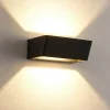 Applique Da Parete-Selezionato da Mazzolaluce Applique nero led 15w 3000k design moderna luce biemissione