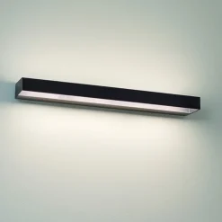Applique Da Parete-IsyLuce Applique nero led 24w 4000k moderna