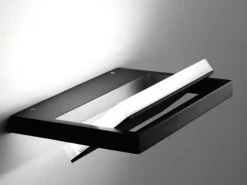 Applique Da Parete-Stilnovo Applique nero led 31w 3000k parabola orientabile tablet