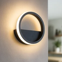 Applique Da Parete-Selezionato da Mazzolaluce Applique nero led 8w 3000k per comodino camera da letto moderna