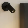 Applique Camera Da Letto-Linea Light Applique nero bart w switch led 5w 3000k orientabile