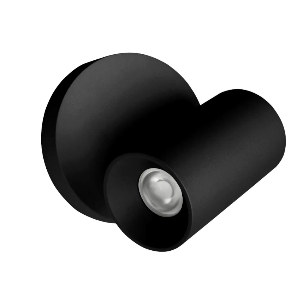Applique Camera Da Letto-Linea Light Applique nero bart w switch led 5w 3000k orientabile