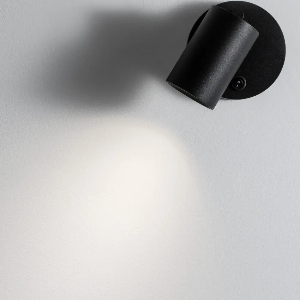 Applique Camera Da Letto-Selezionato da Mazzolaluce Applique nero luce orientabile per comodino camera da letto