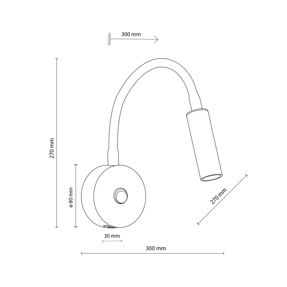 Applique Camera Da Letto-Selezionato da Mazzolaluce Applique nero orientabile con interruttore presa usb per comodini camera da letto