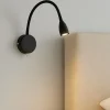 Applique Camera Da Letto-Selezionato da Mazzolaluce Applique nero orientabile 3w 3000k per comodino camera da letto