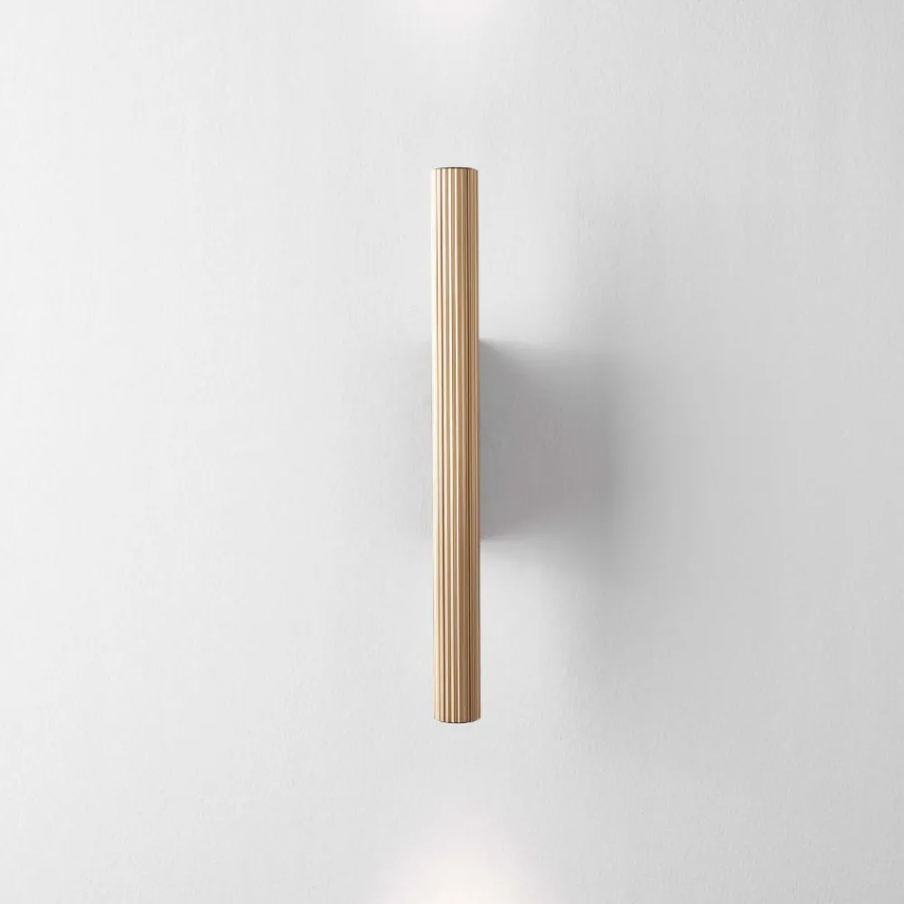 Applique Da Parete-Selezionato da Mazzolaluce Applique nero oro da parete cilindro rigato led 11w 3000k