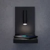 Applique Camera Da Letto-Selezionato da Mazzolaluce Applique nero per camera da letto con luce da lettura ricarica wireless