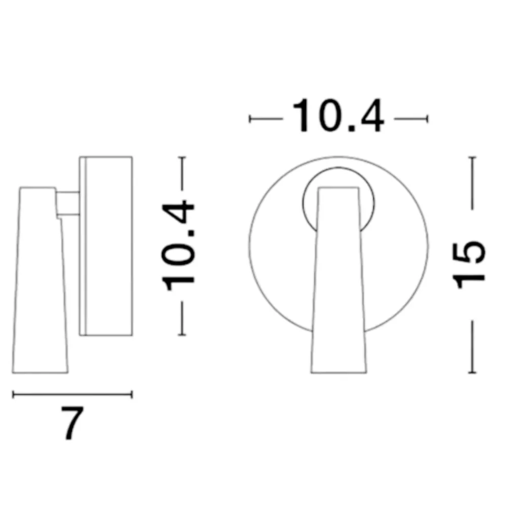Applique Camera Da Letto-Selezionato da Mazzolaluce Applique nero per camera da letto led 3000k moderno orientabile