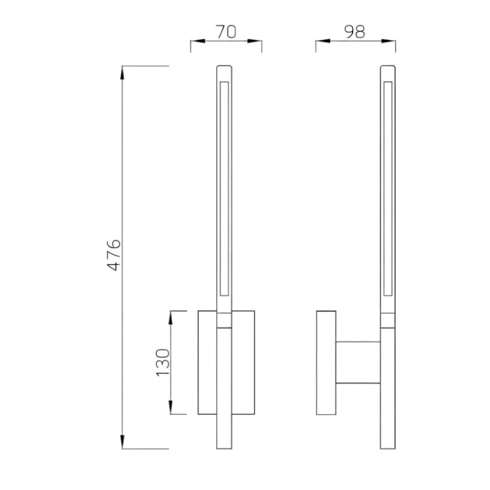 Applique Camera Da Letto-Selezionato da Mazzolaluce Applique nero per comodino camera da letto moderna led 6w 3000k